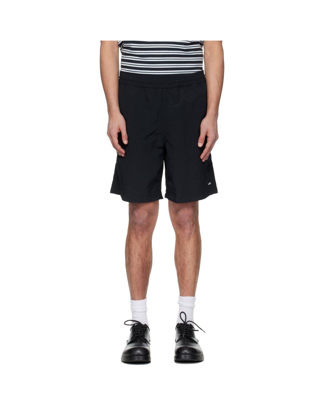 A.P.C. Black Rio Shorts for men
