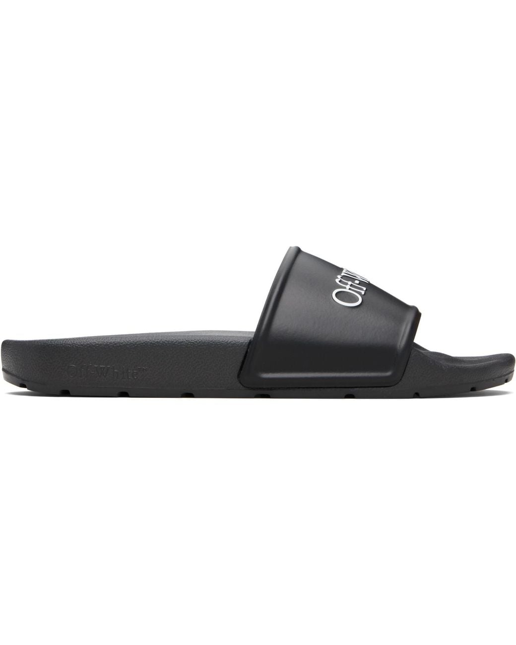 Off-White c/o Virgil Abloh Black Bookish Slides for men