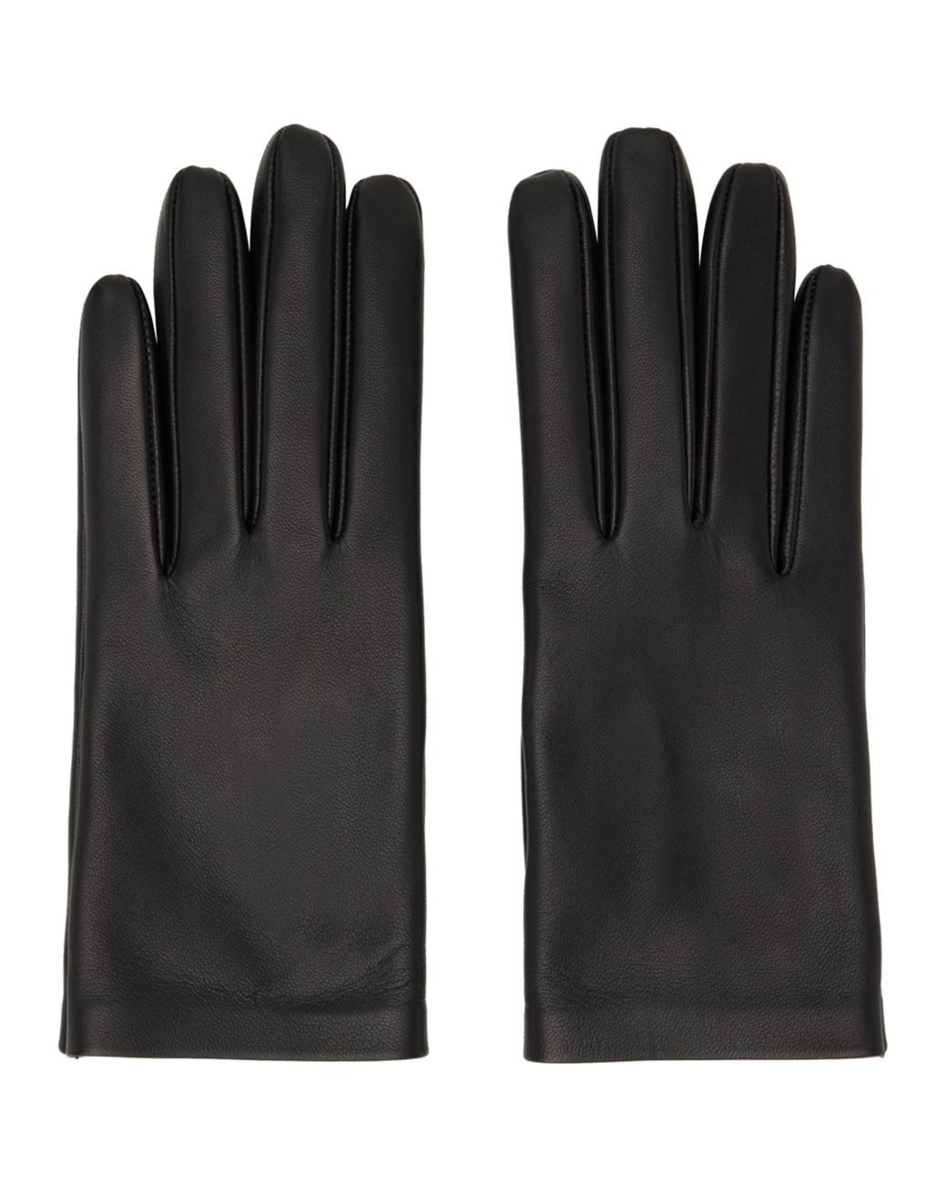 The Row Black Lorella Gloves