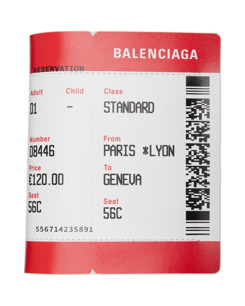 Balenciaga Red Passport Boarding Wallet for men