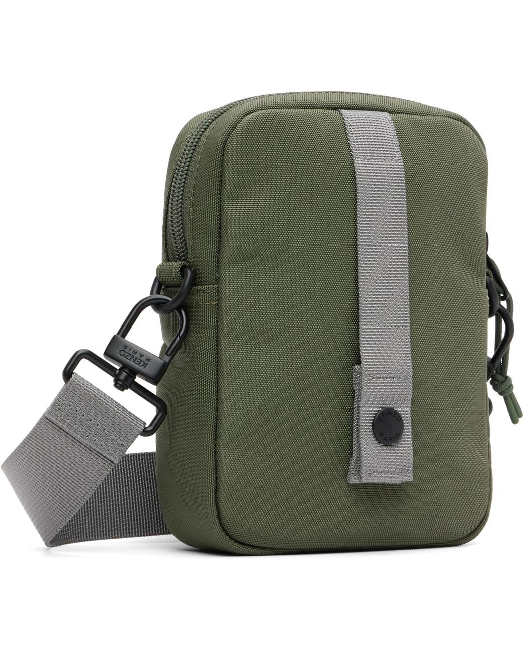 KENZO Black Khaki Paris Sling Bag for men
