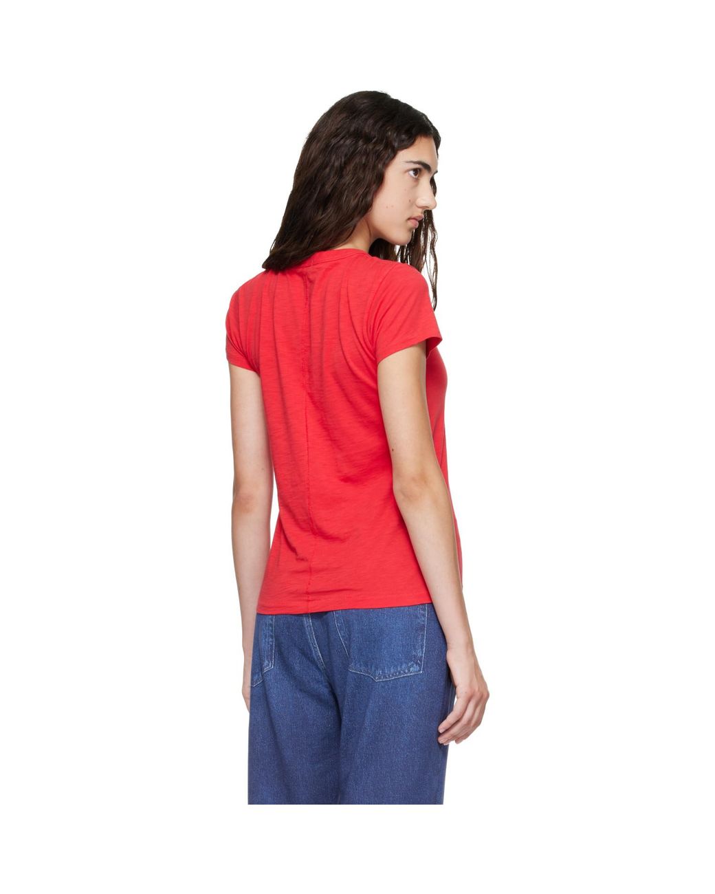 Rag & Bone Red 'The Slub' T-Shirt