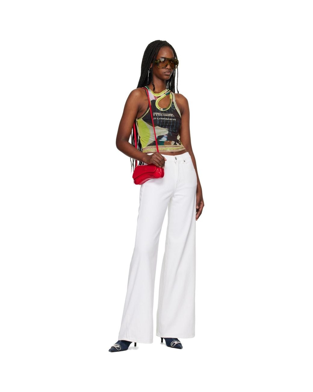 DIESEL White 1978 D-Akemi Flare Jeans