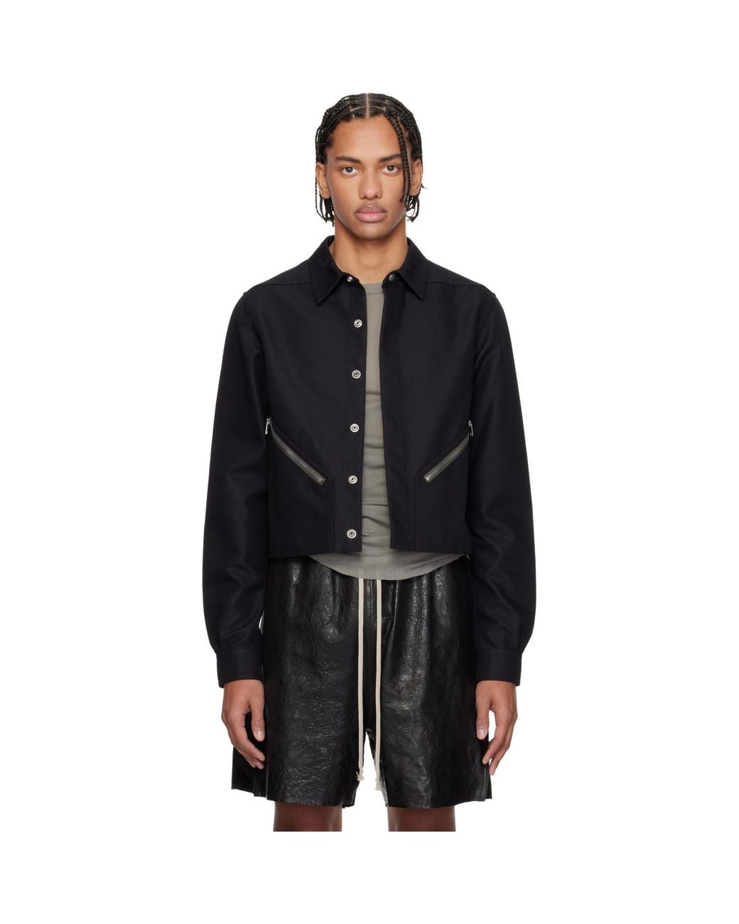 Rick Owens Black Temple Tour Alice Shirt for men