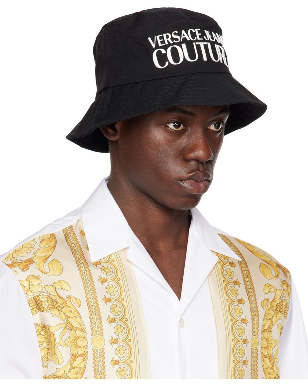 Versace Jeans Couture Logo Bucket Hat for Men | Lyst Canada