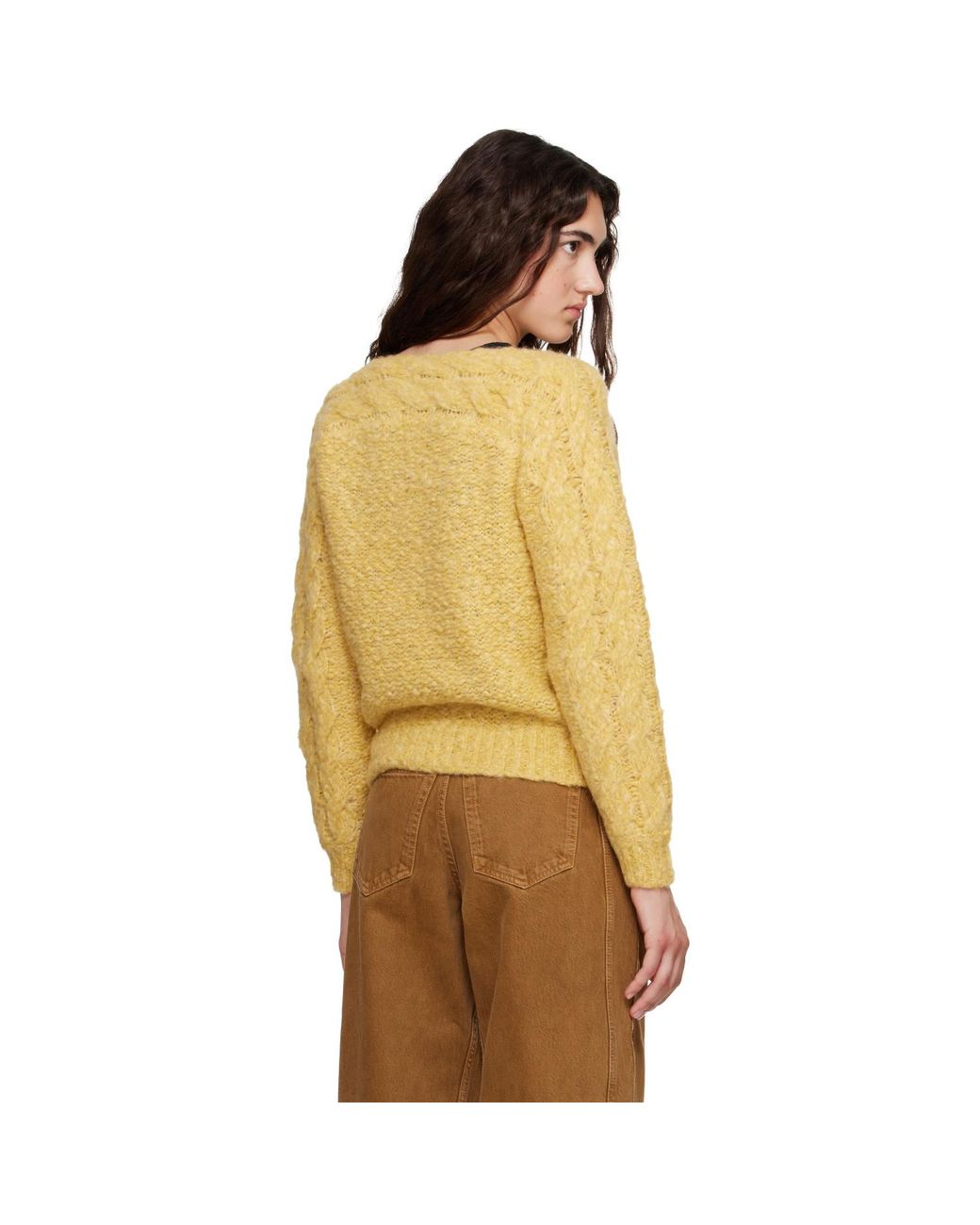 Isabel Marant Yellow Ponara Pullover Sweater