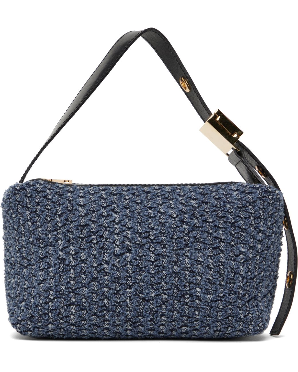 sacaiサカイ★ブルー New Pochette Punching デニム バッグ Sacai New Pochette Punching Denim Bag in Blue | Lyst Canada