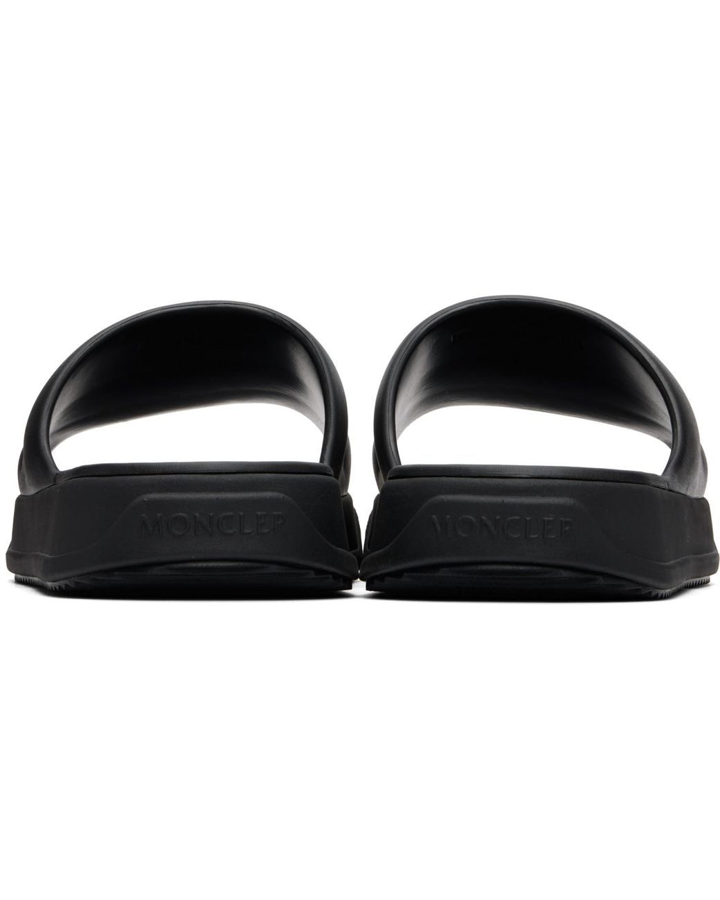 Moncler Black Altive Slides for men