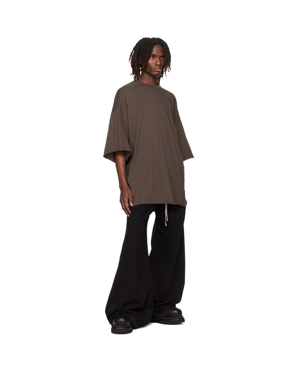 Rick Owens Brown Temple Tommy T-Shirt for men