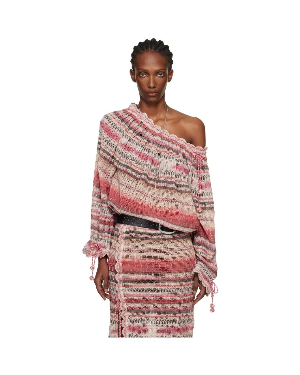 Isabel Marant Red Nalyna Long Sleeve Top