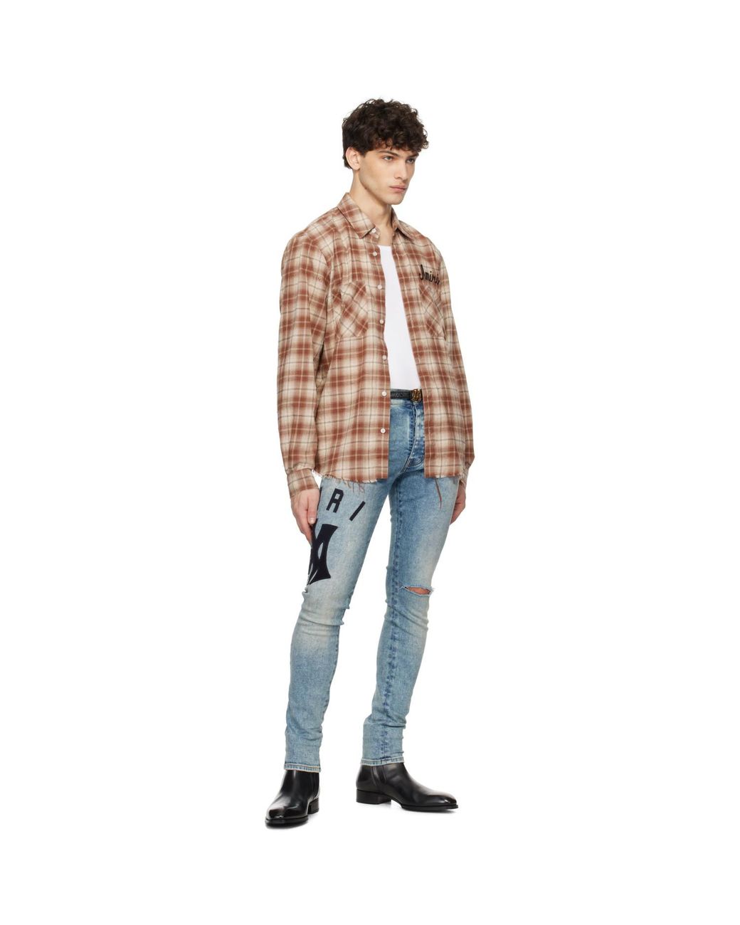 Amiri Black 'Ma' Quad Belt for men