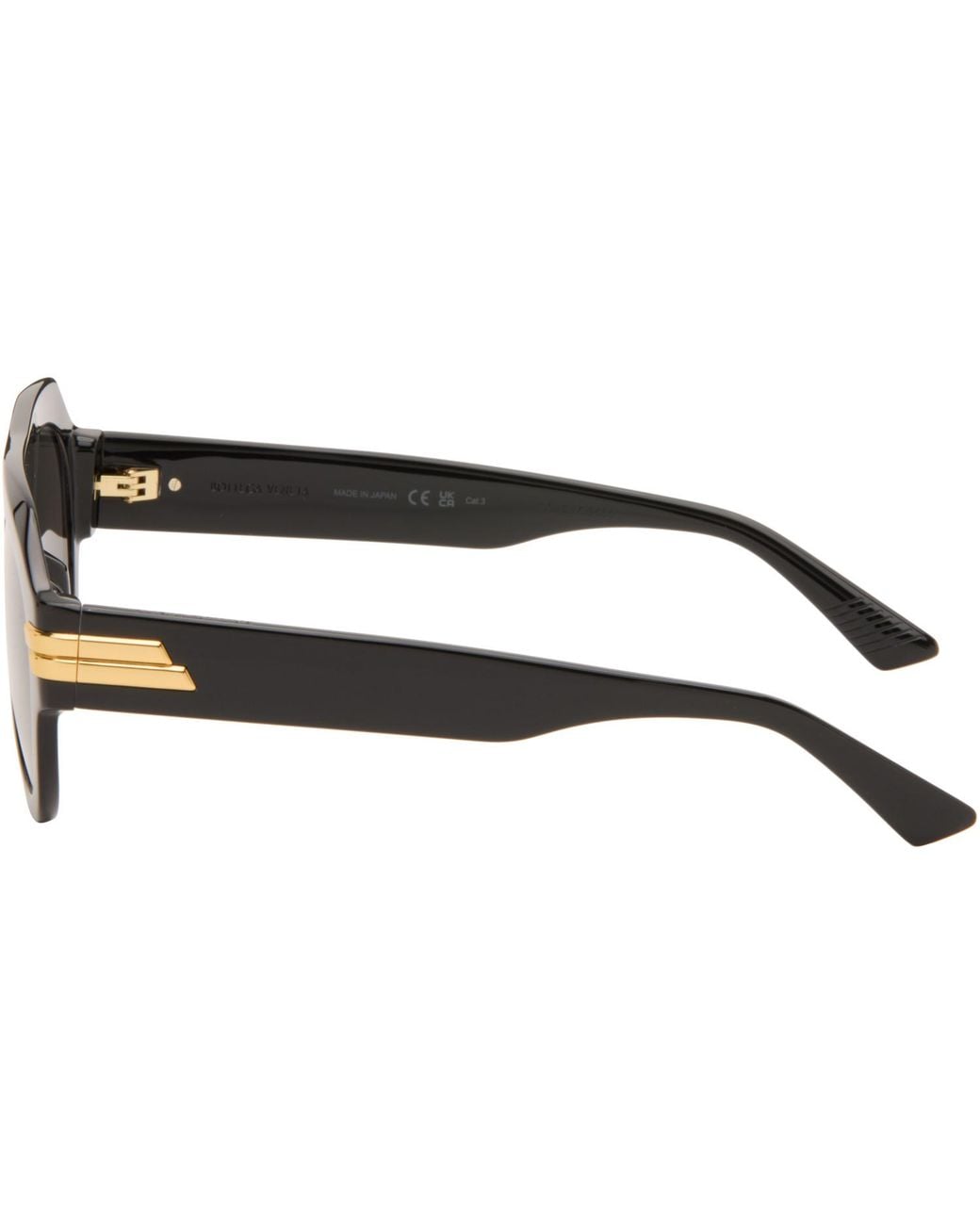 Bottega Veneta Gray Mitre Aviator Sunglasses