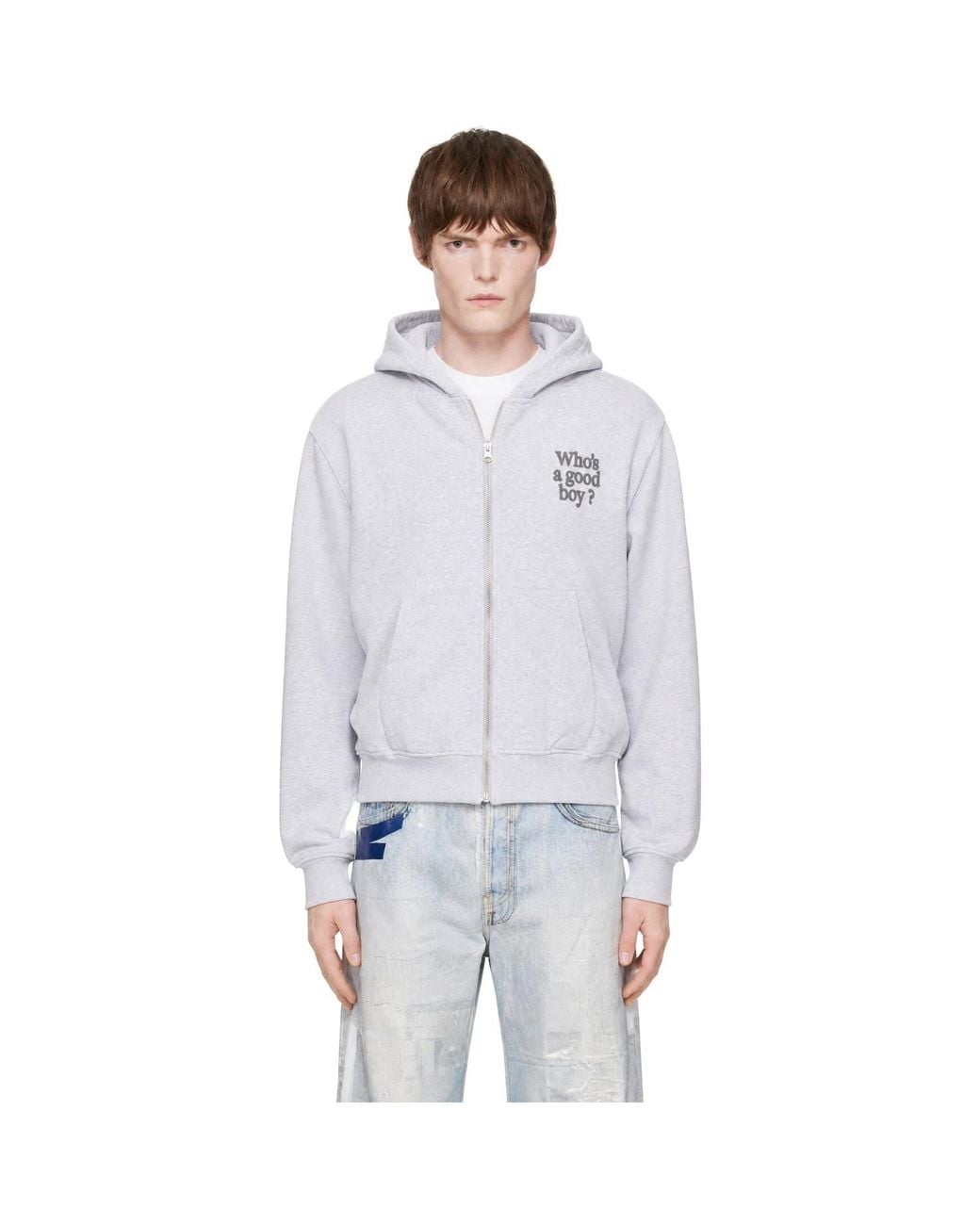 Carne Bollente White 'Who's A Good Boy? Hoodie for men