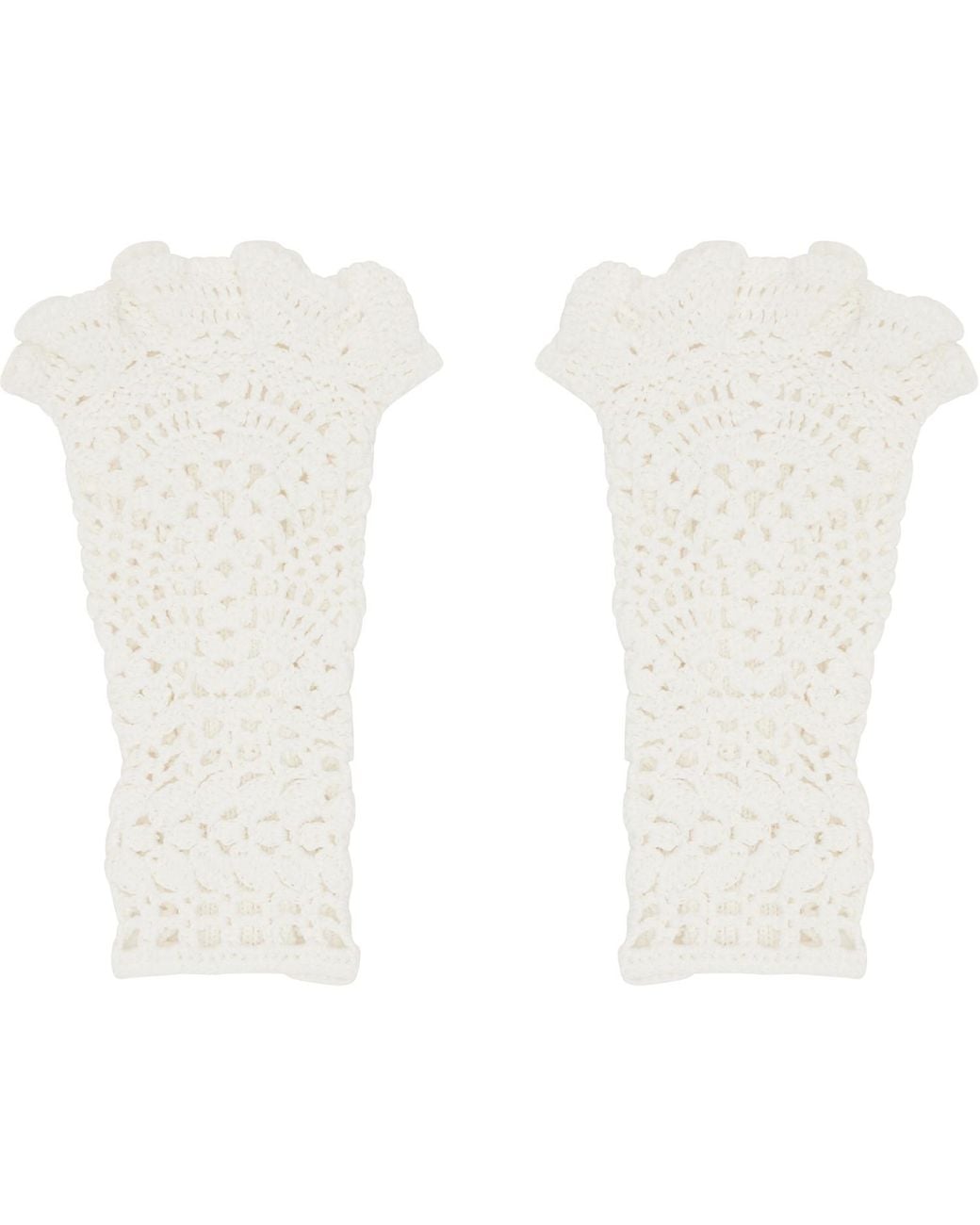 Toga White Lace Arm Warmers