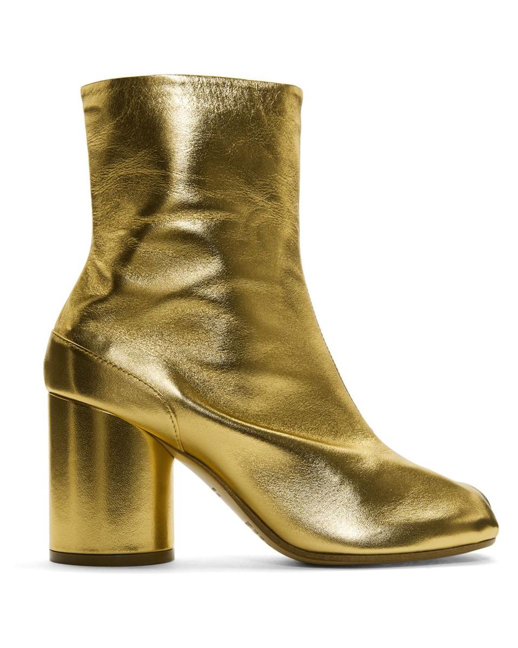 Maison Margiela Gold Tabi Boots in Metallic | Lyst