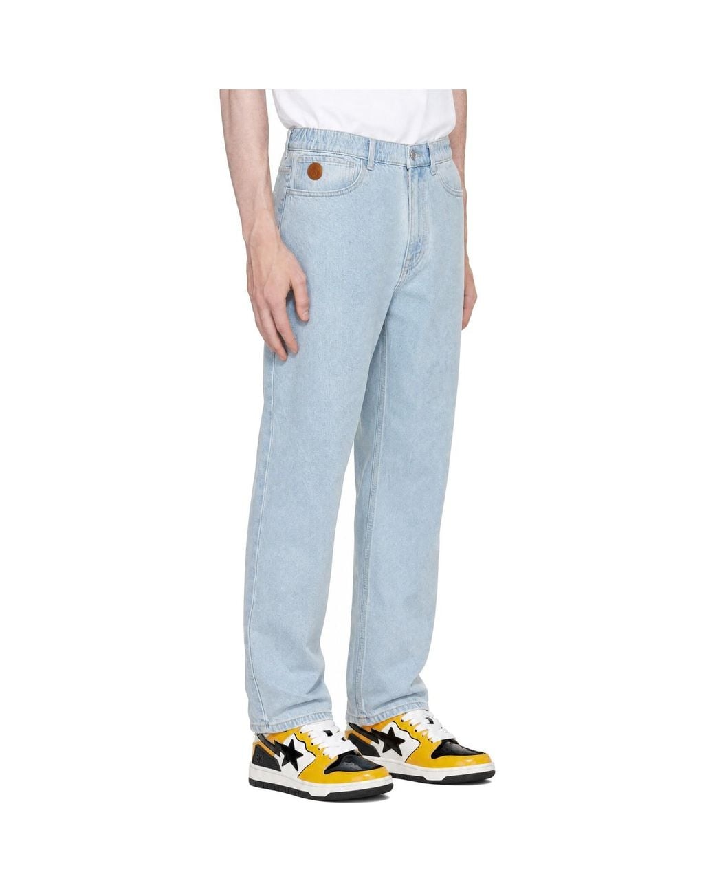 Aape By A Bathing Ape Blue 'Aape Now' Jeans for men