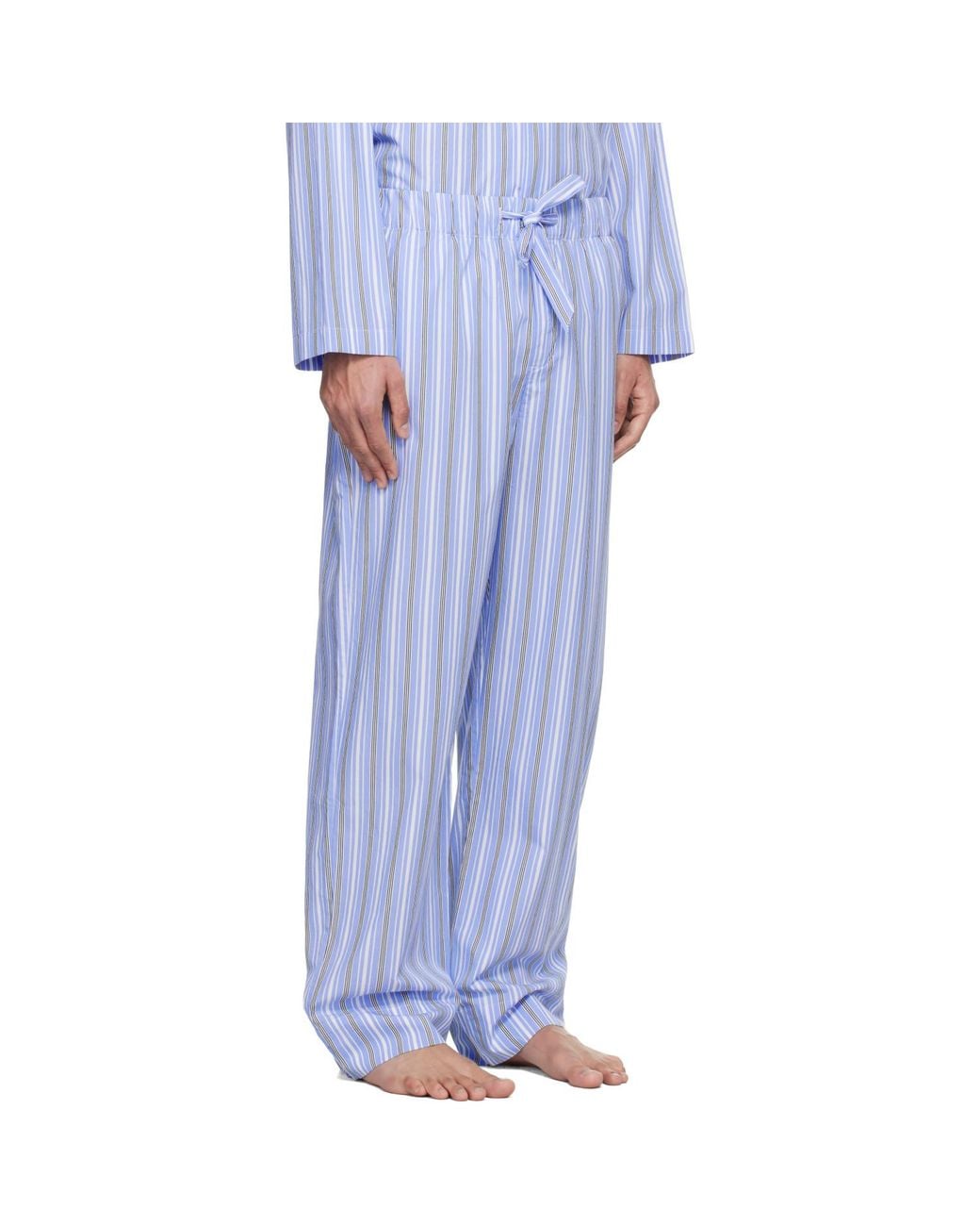 Tekla White Poplin Pyjama Pants for men