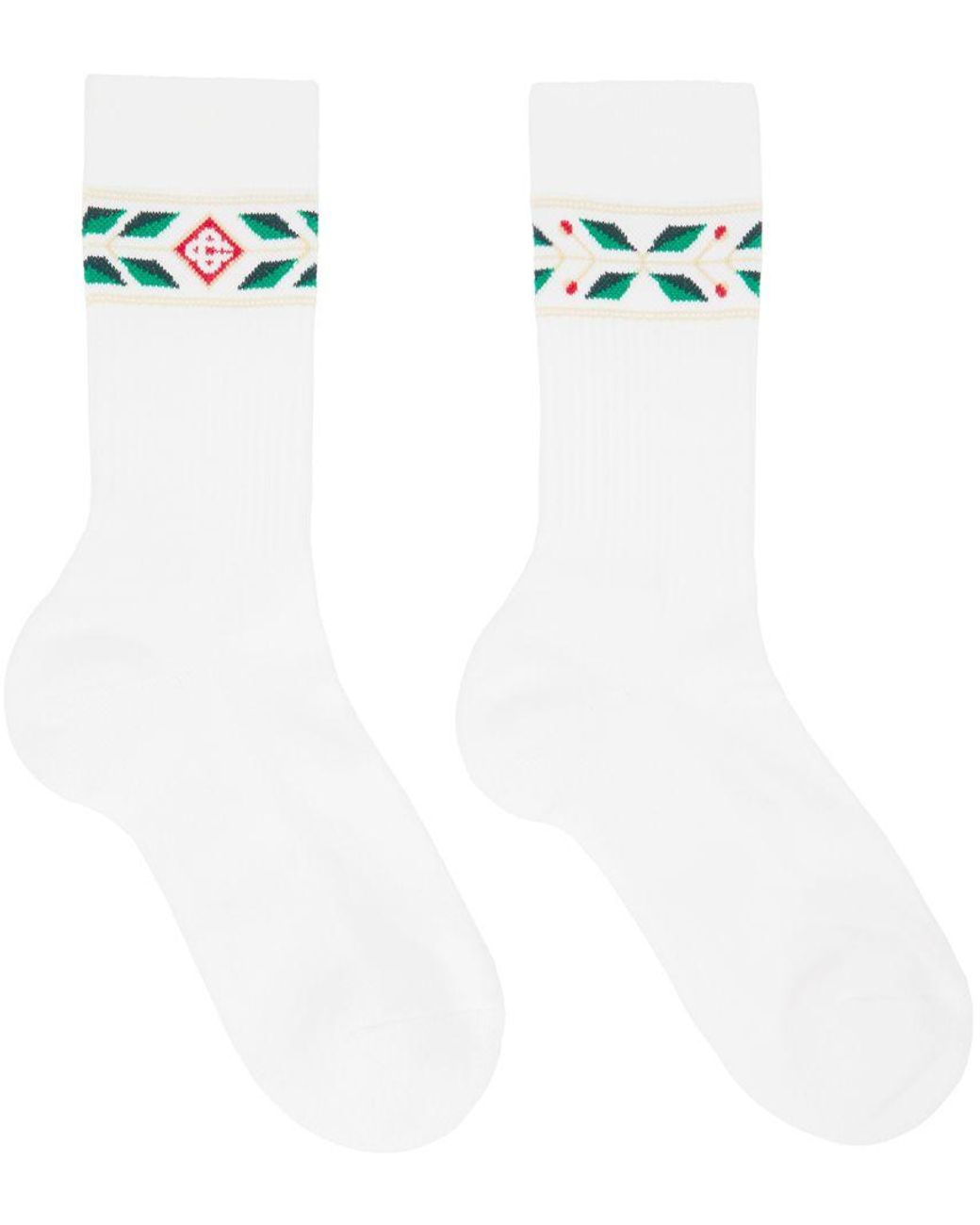 Casablancabrand White Sport Socks for Men Lyst
