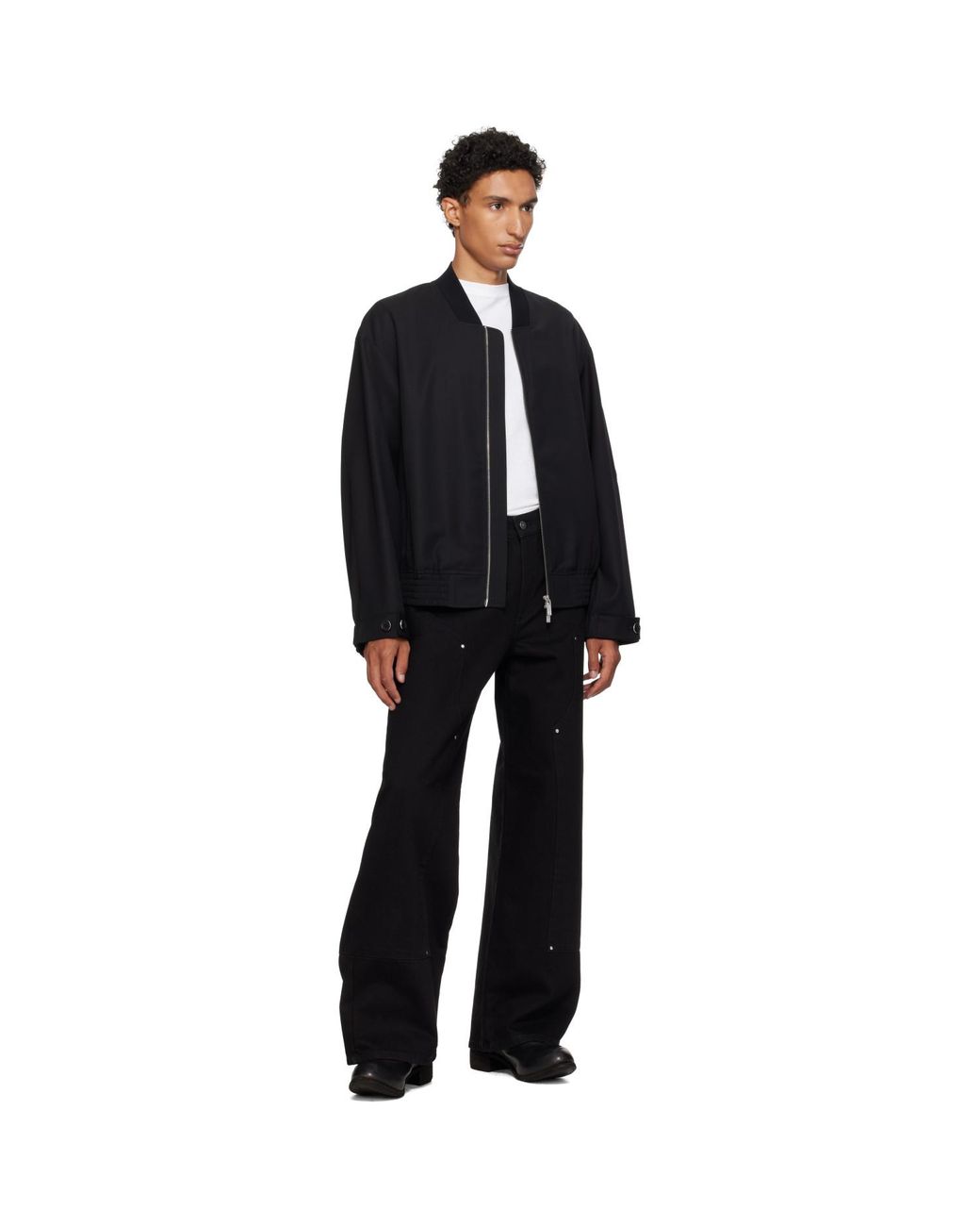 HELIOT EMIL Black Lorica Jeans for men