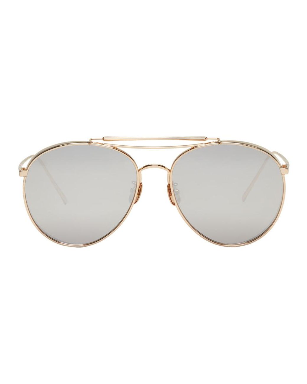 Gentle Monster Gold And Silver Big Bully Sunglasses in Metallic | Lyst ...