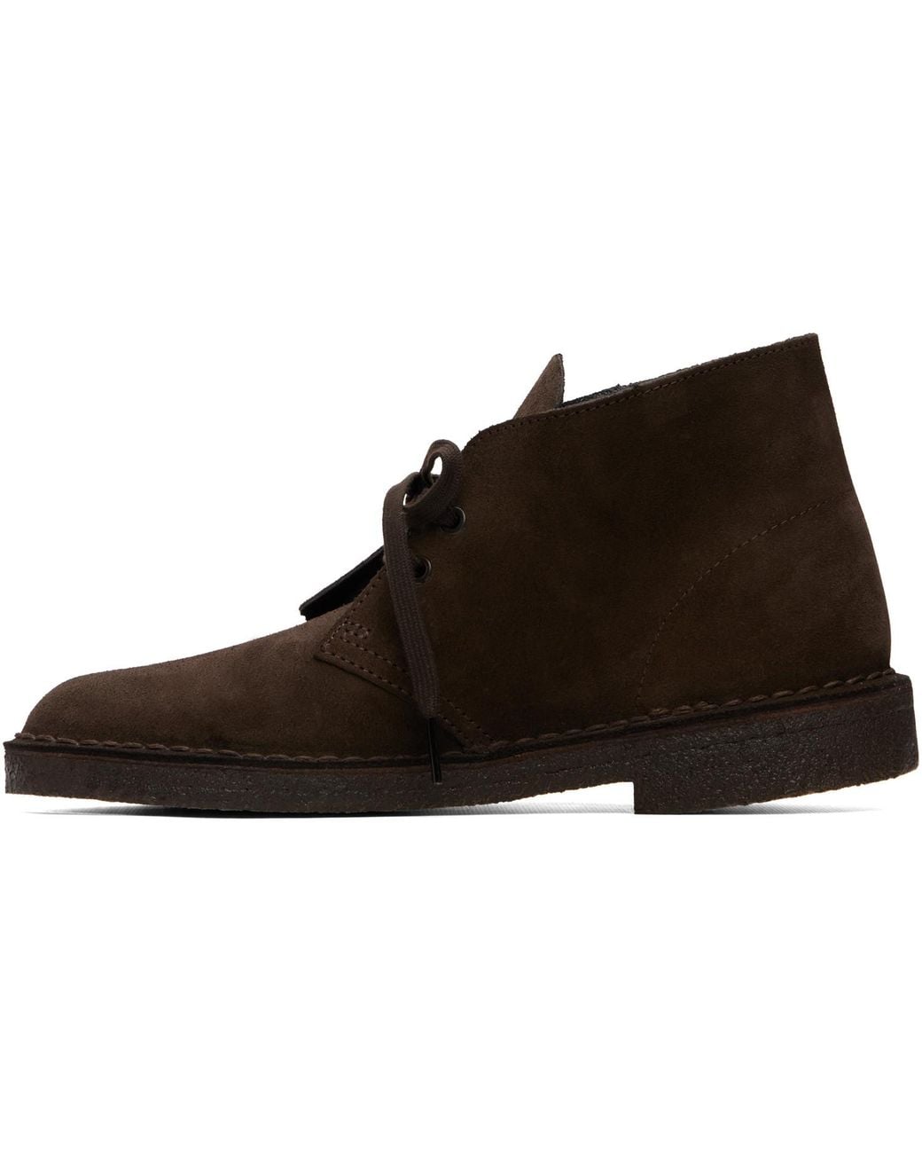Clarks Brown Suede Desert Boots for men