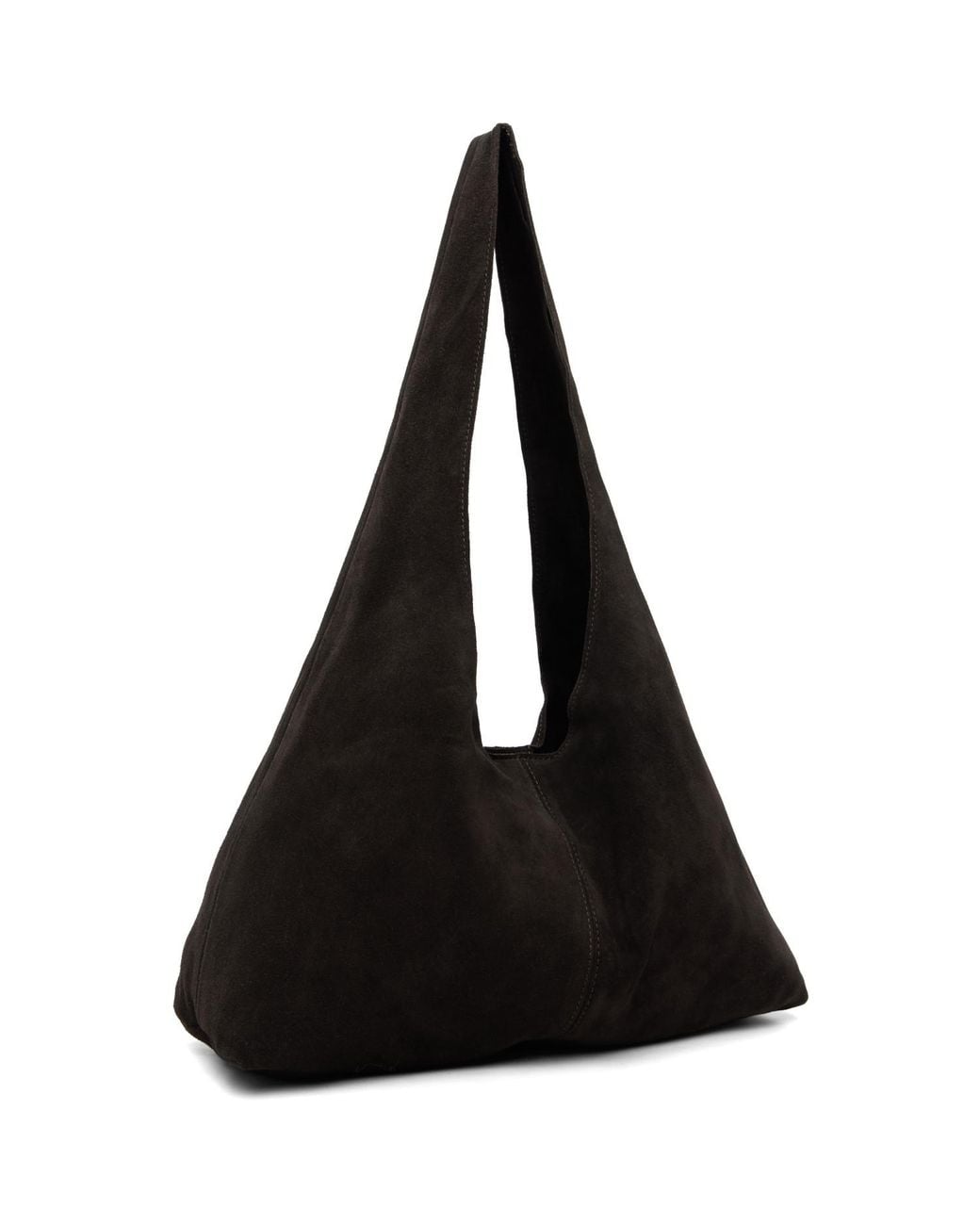 St. Agni Black Suede Soft Bag