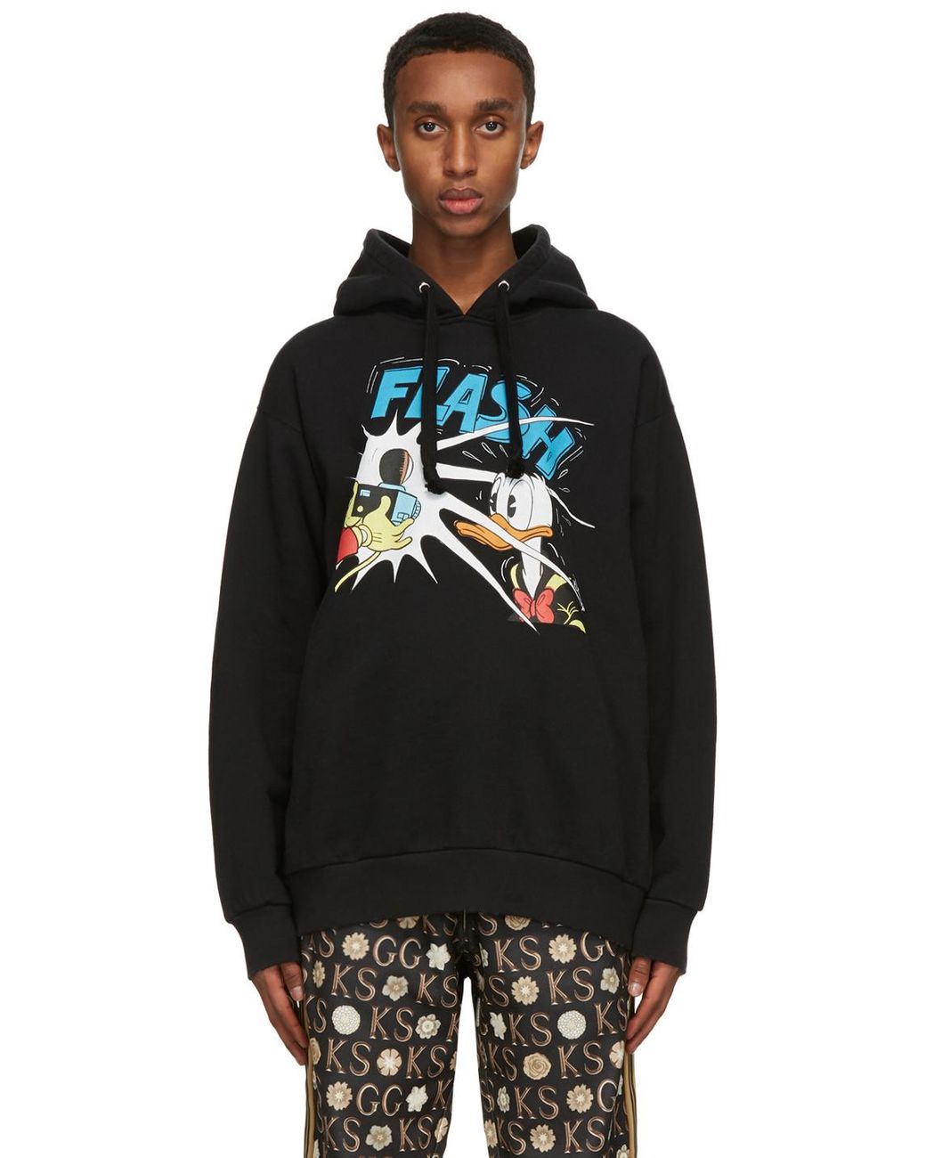 Gucci Black Disney Edition Donald Duck Hoodie for Men | Lyst