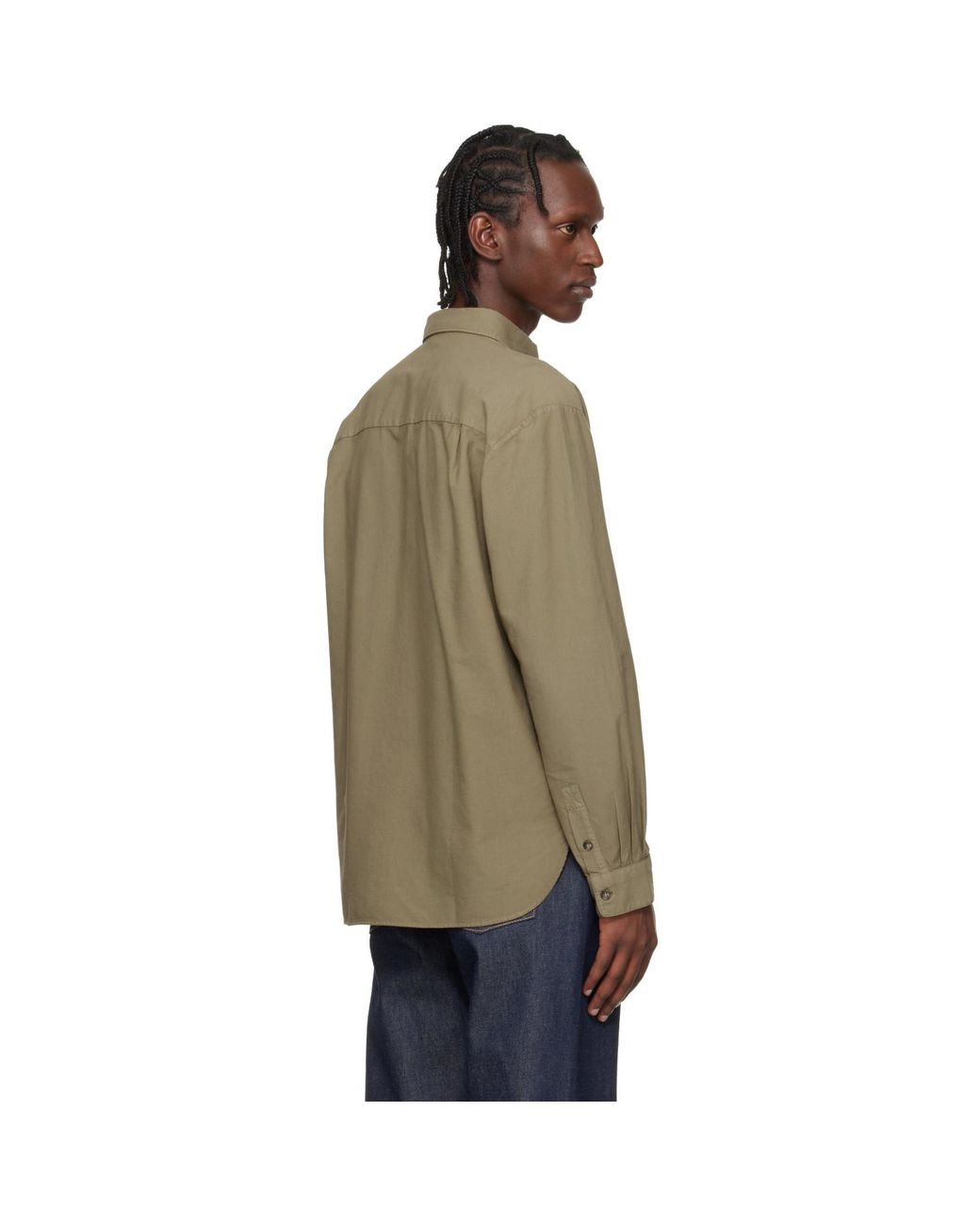 A.P.C. Multicolor Khaki Mateo Logo Shirt for men