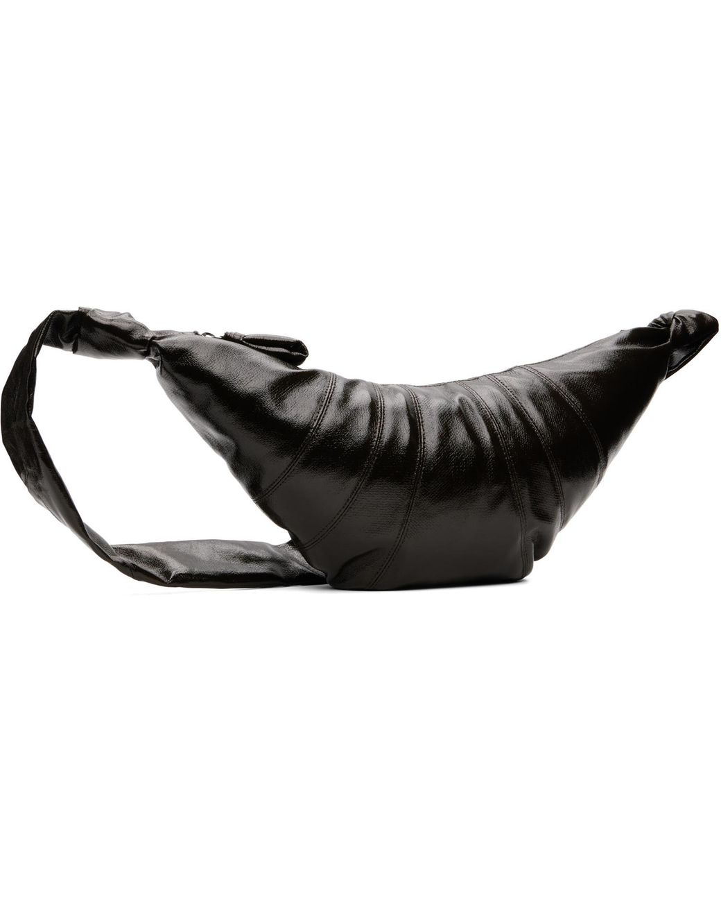 Lemaire Black Medium Croissant Bag for men
