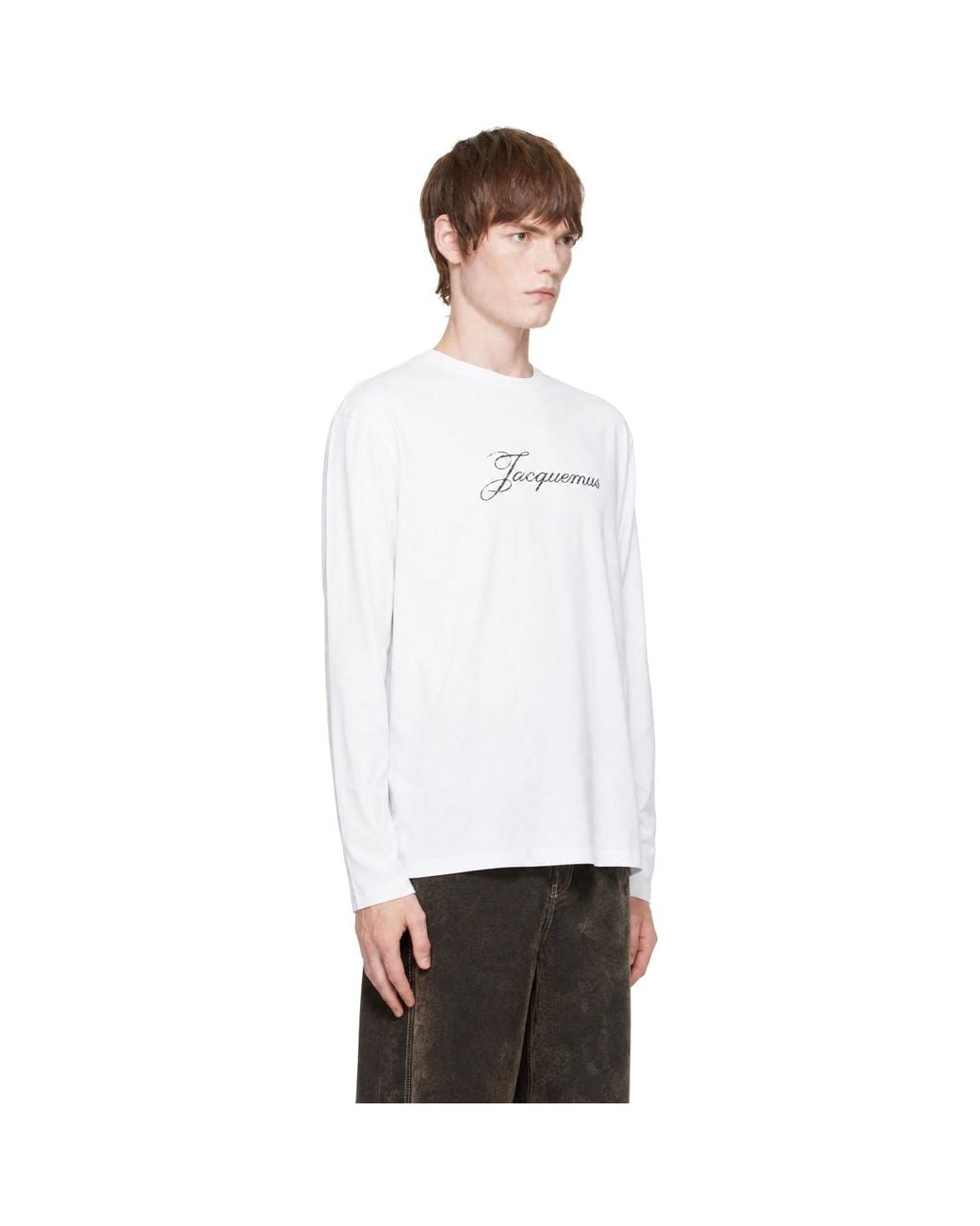 Jacquemus White 'The Long-Sleeve' T-Shirt for men