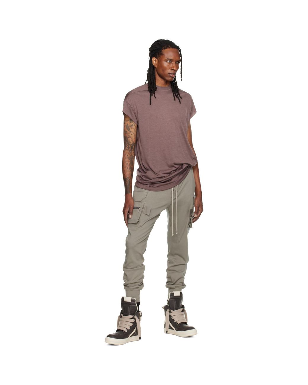 Rick Owens Brown Tower Rick S Jumbo S/S T-Shirt for men