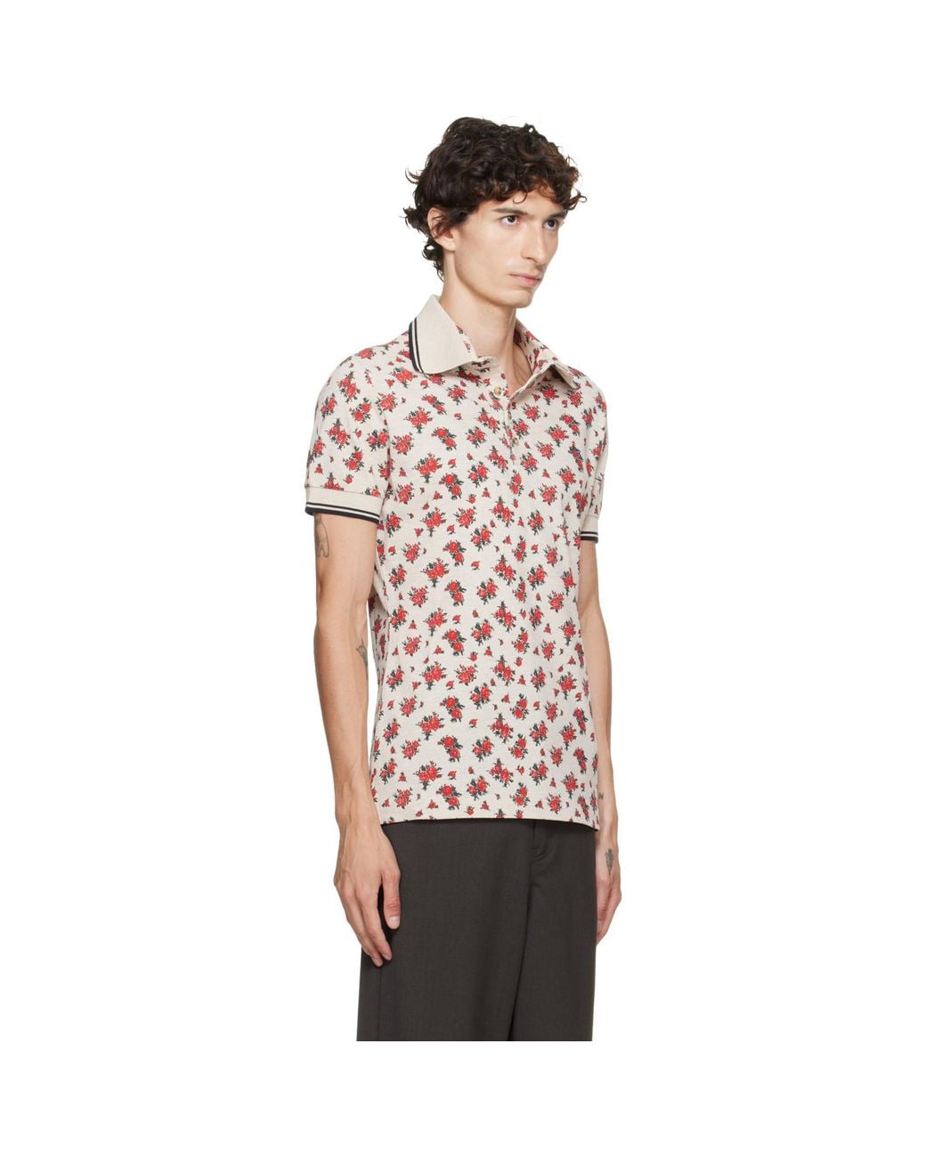 Vivienne Westwood Red Two Button Polo for men