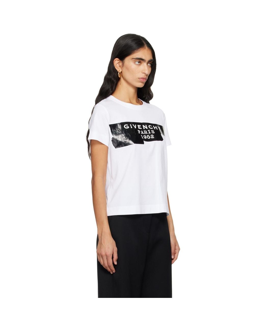Givenchy Black Tape Print T-Shirt