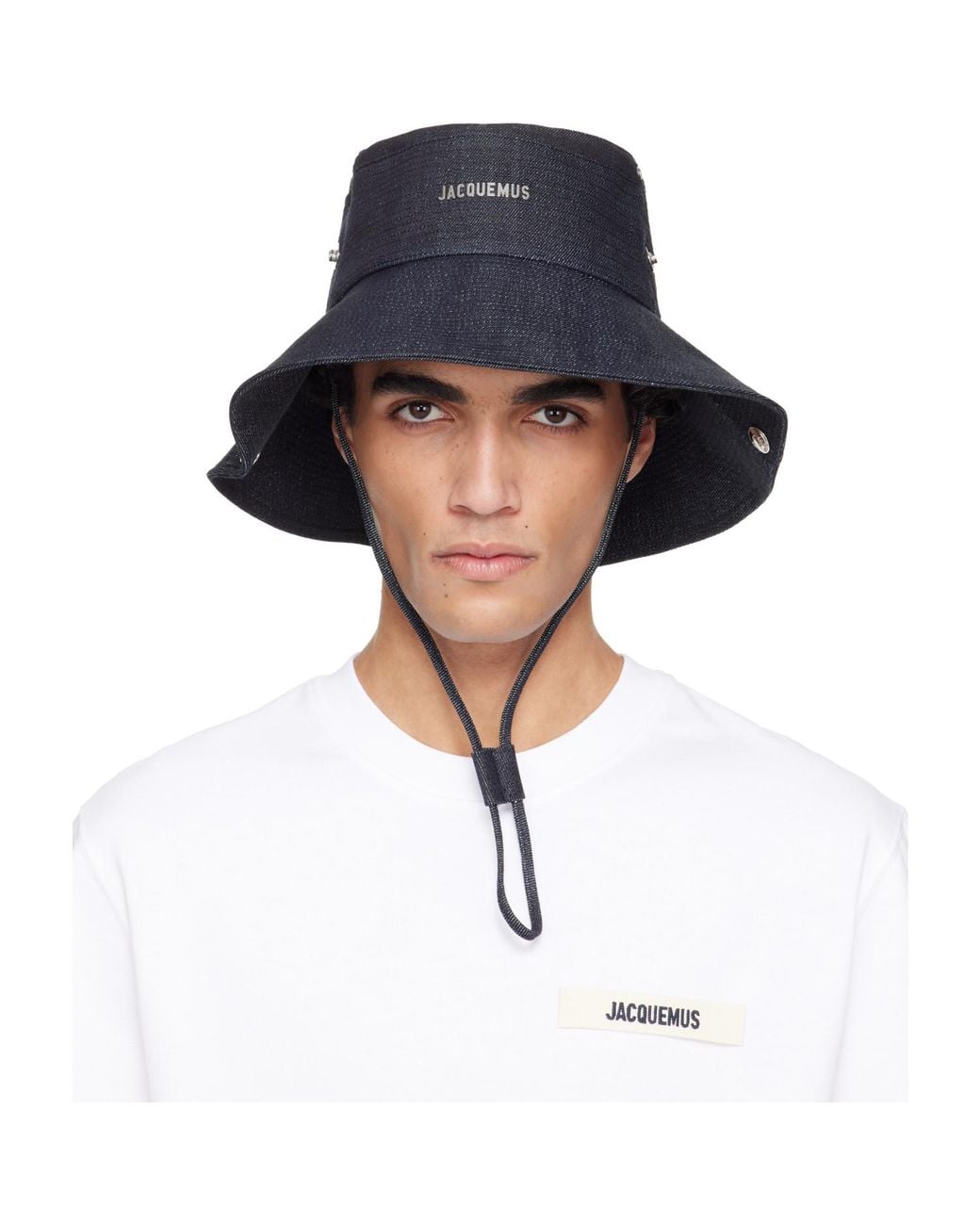 Jacquemus Blue La Croisière 'The De-Nîmes' Denim Bucket Hat for men