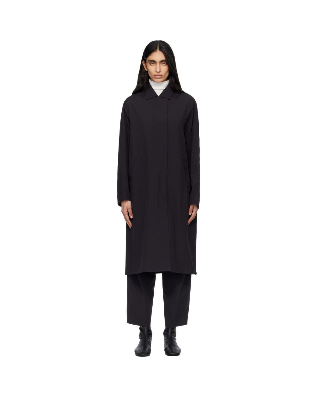 Veilance Black Nitra Sl Trench Coat