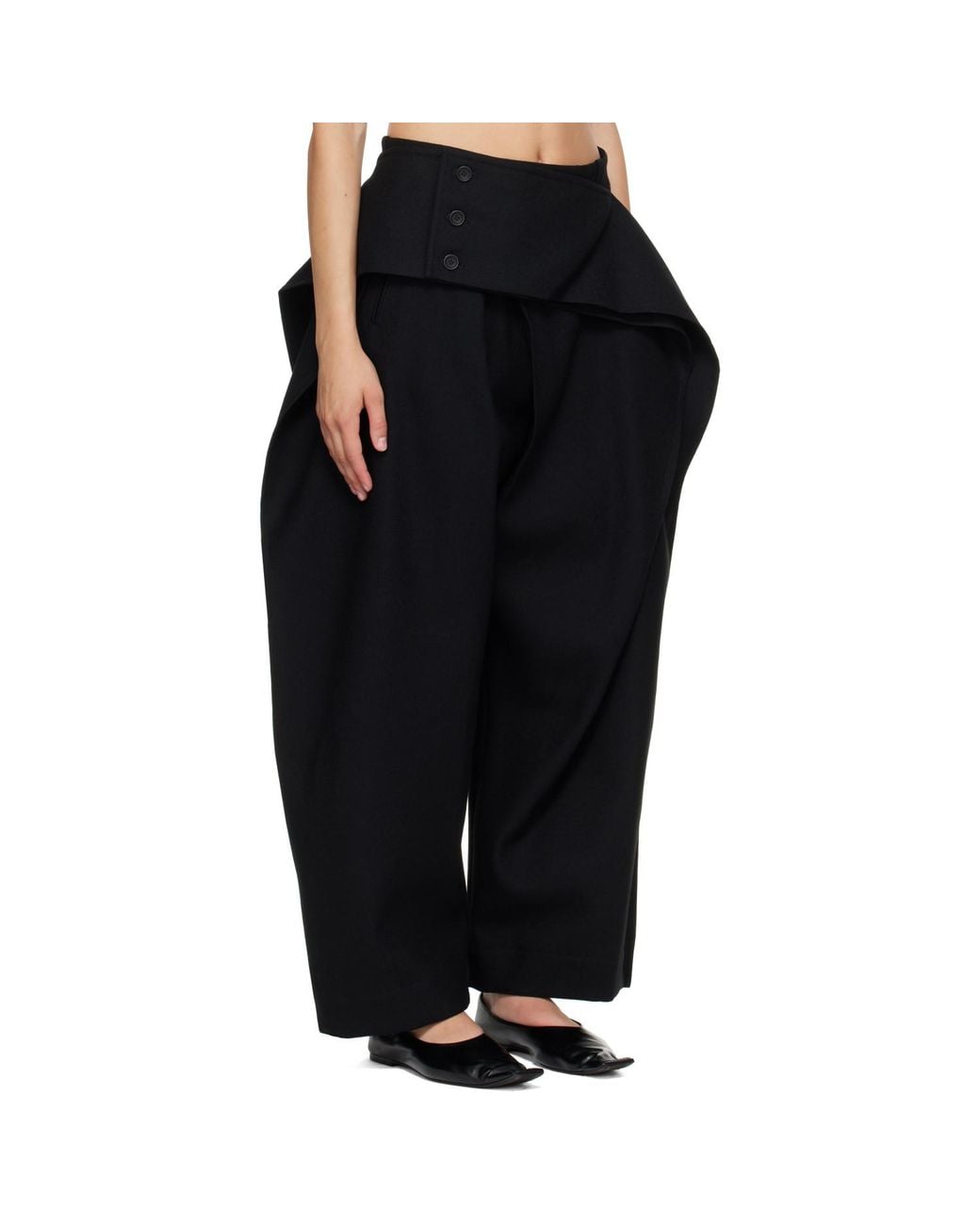 Issey Miyake Black Calligraph Trousers