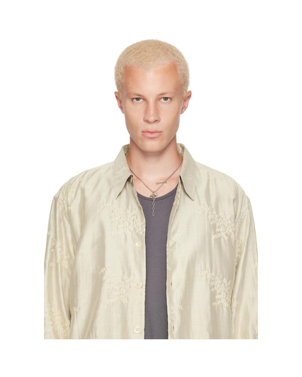 Justine Clenquet Metallic Althea Necklace for men