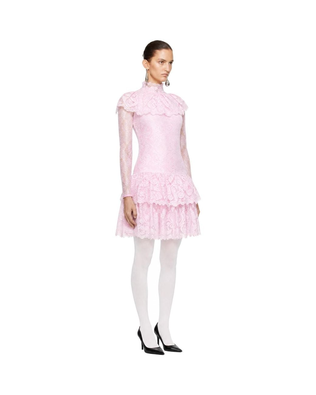 LAURA ANDRASCHKO Pink Teatime Midi Dress