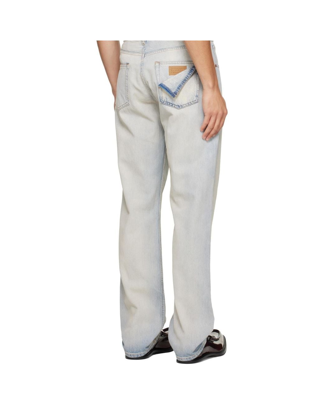 MM6 by Maison Margiela Gray Washed Jeans for men