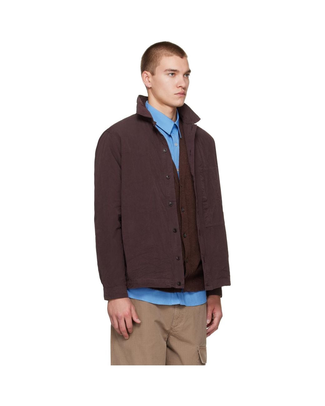 Casey Casey Brown Paper Cot New Fabu Shirt for men
