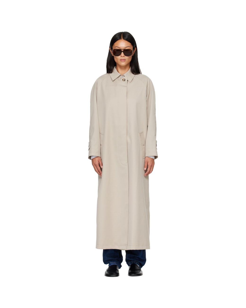 HOMMEGIRLS Natural Mac Coat