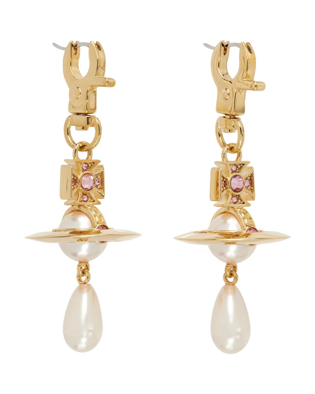 Vivienne Westwood Metallic Aida Earrings