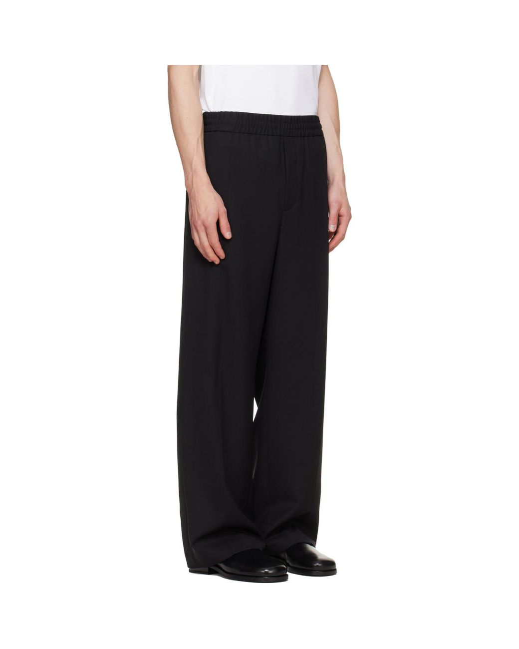 Helmut Lang Black Wardrobe Pull-On Trousers for men