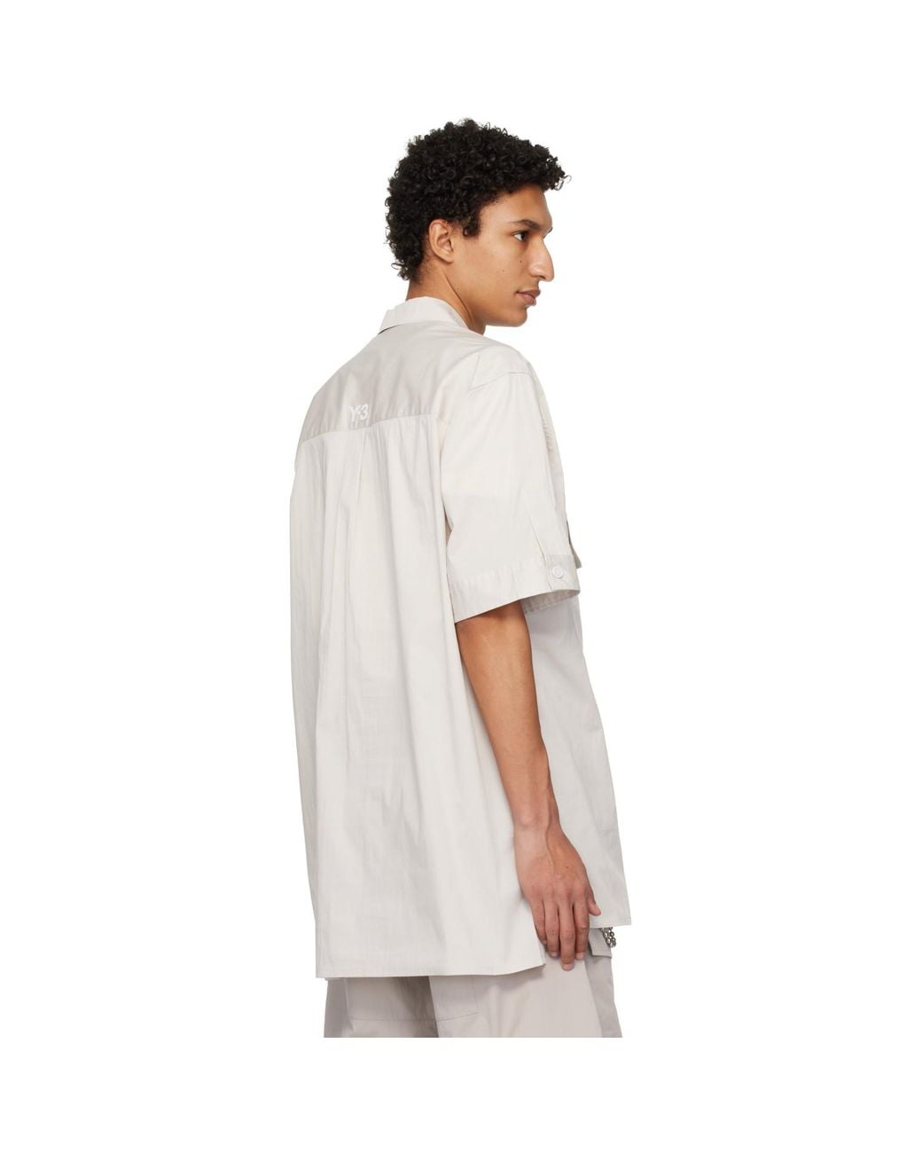 Y-3 White Ut Short Sleeve Shirt for men
