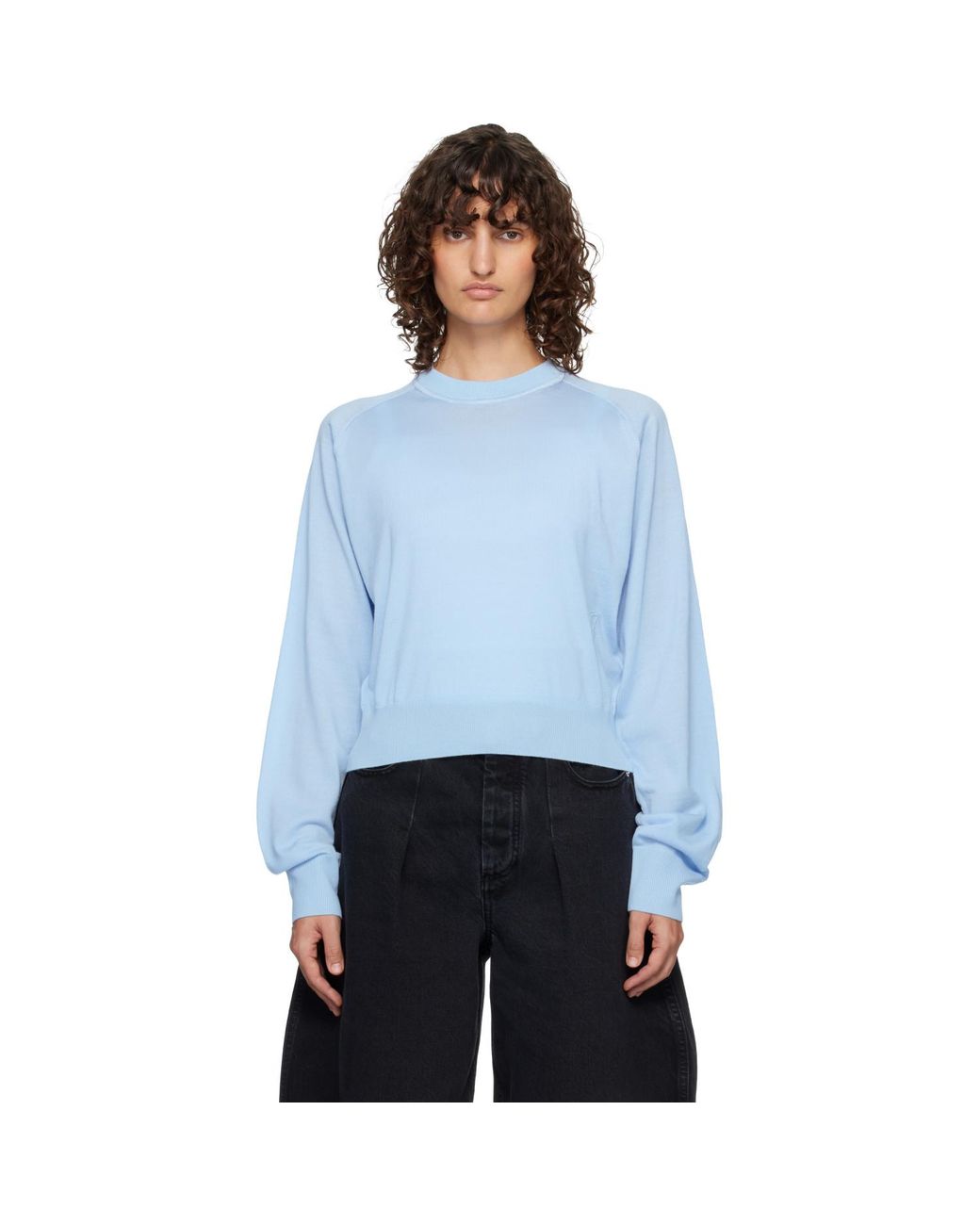 Pull Bleu À Logo J Jacquemus en coloris Blue