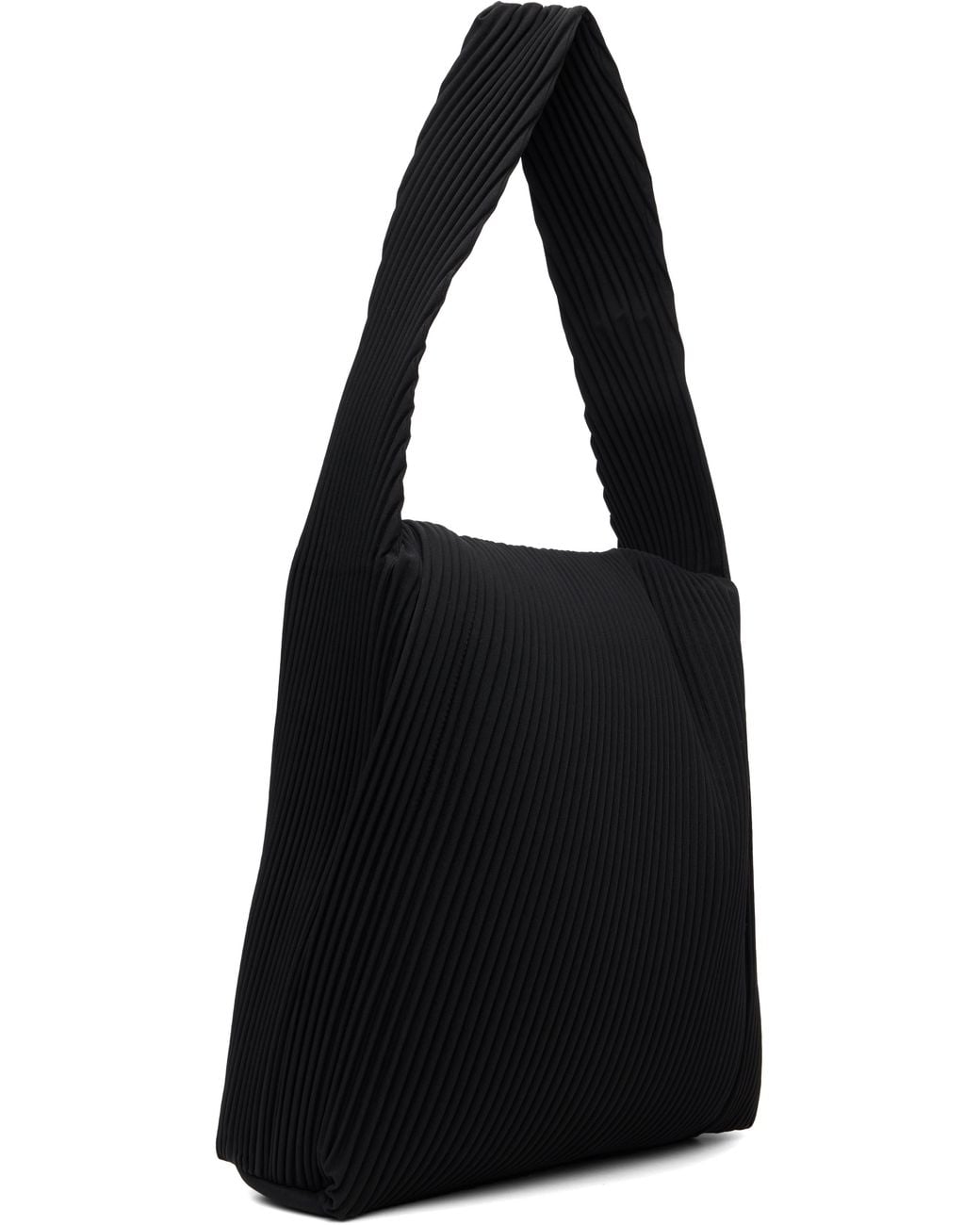 Homme Plissé Issey Miyake Black Rounded Square Tote for men