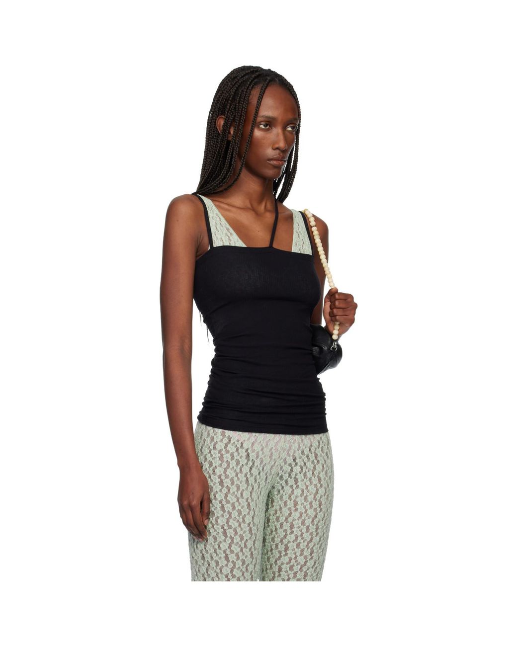 Baserange Black Nida Tank Camisole