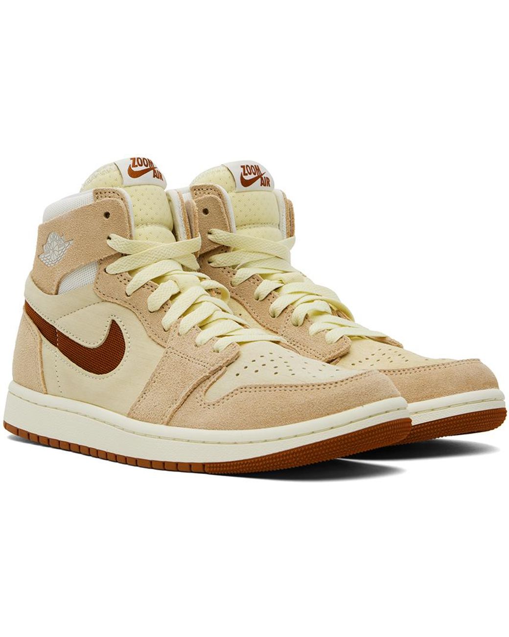 Nike Beige Brown Air Jordan 1 Zoom Cmft 2 Sneakers in Black for Men Lyst UK