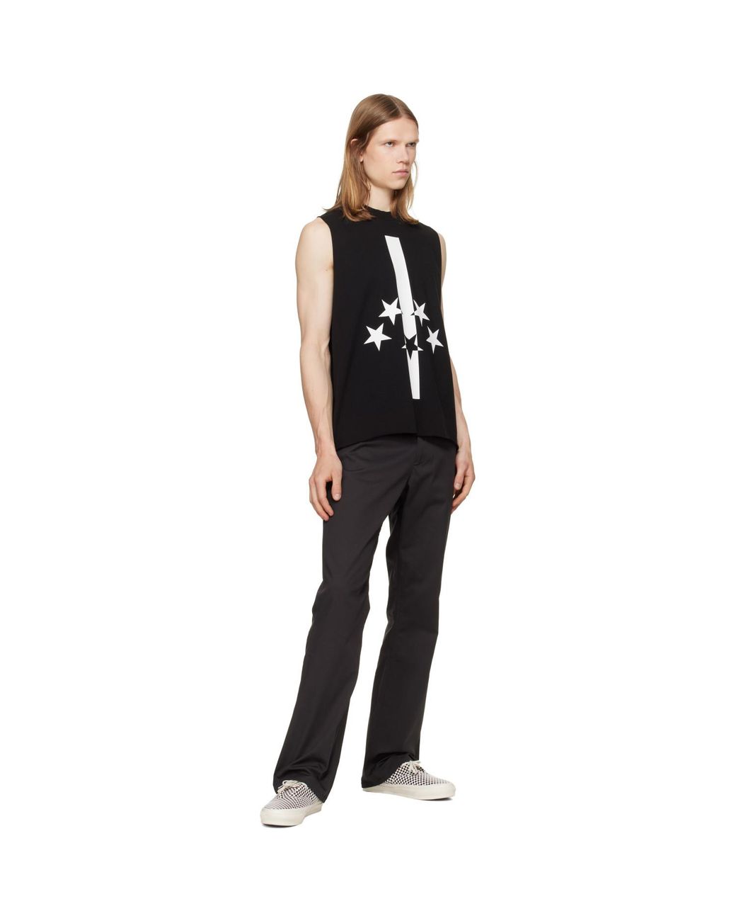 JKEEFER Black Flag Cut Sleeve Tank Top for men