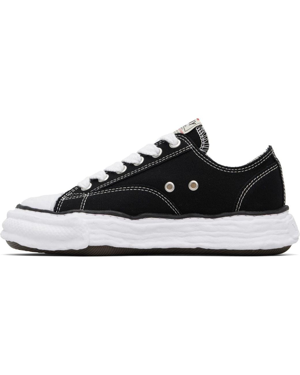 Maison Mihara Yasuhiro Black Peterson23 Og Sole Canvas Low-Top Sneakers for men